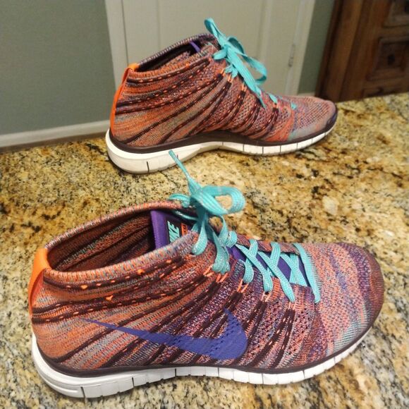 Nike Women Shoe Free Flyknit Chukka Size 8M Running Athletic Sneaker 639699-801 - Picture 4 of 12